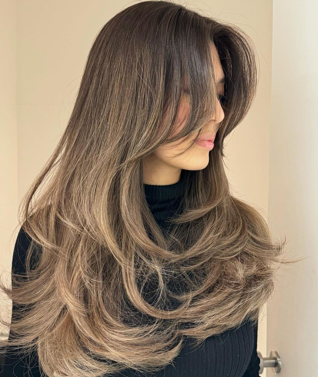 Long Wispy Butterfly Hairstyle