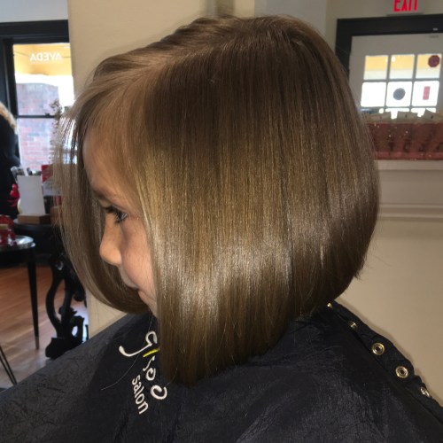 Sleek Side-Parted Bob For Girls