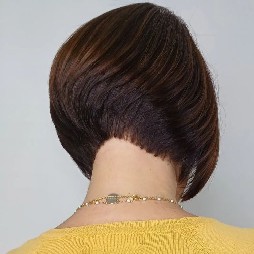Short Sculptured Stacked Bob
