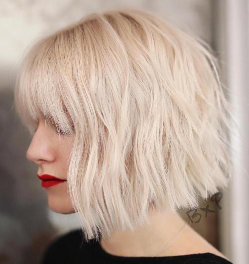 Ash Blonde Chopped Bob