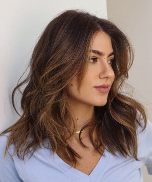 Medium Shattered Candlelit Brown Shag