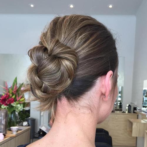 Casual Low Bun Updo