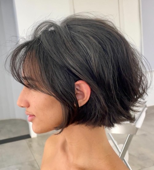 Jaw Length Bedhead Bob Haircut