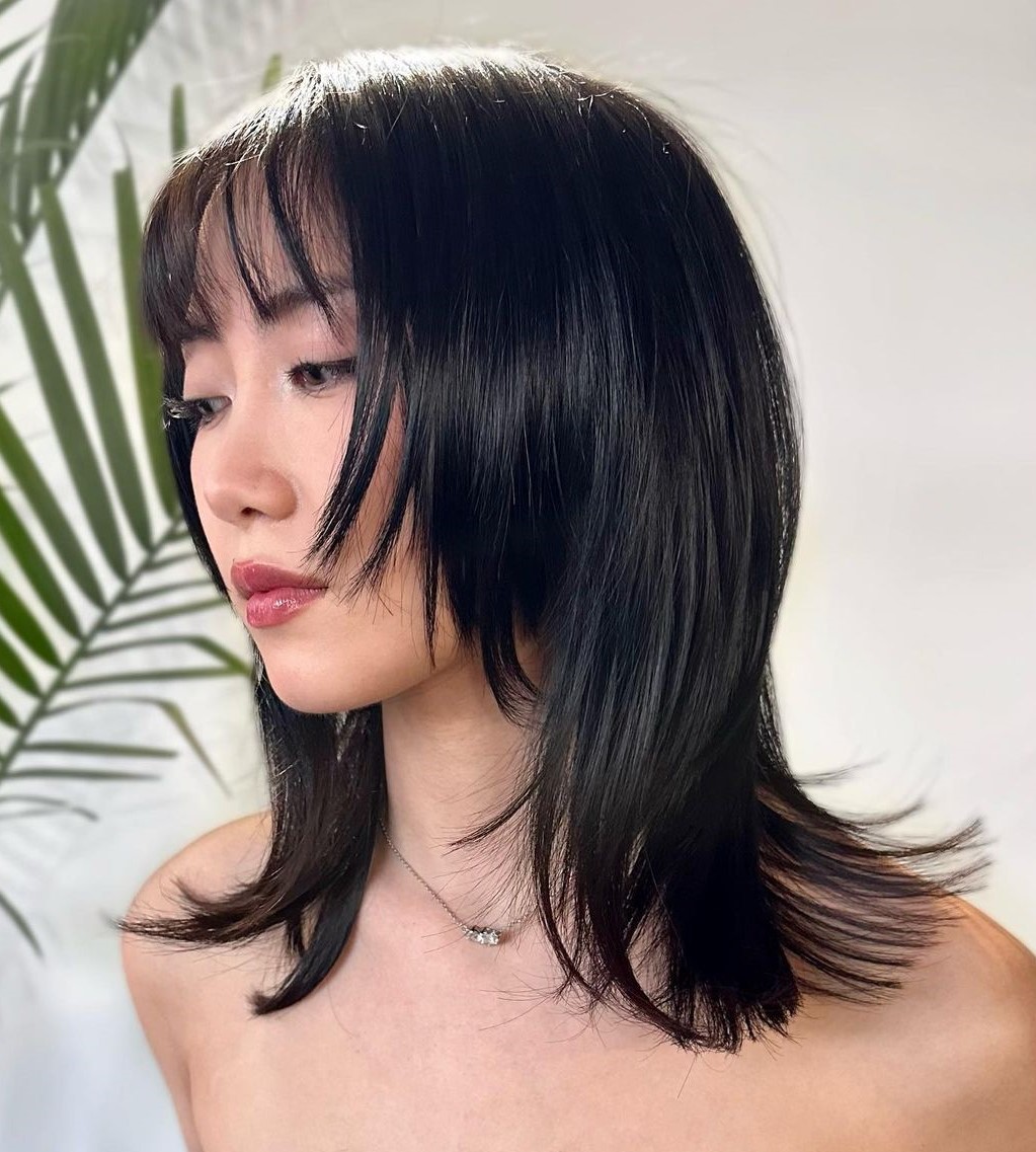 Wolf Cut with Soft Bangs