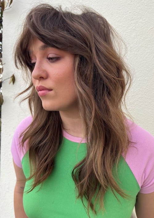 Coarse Hair Style with Curtains