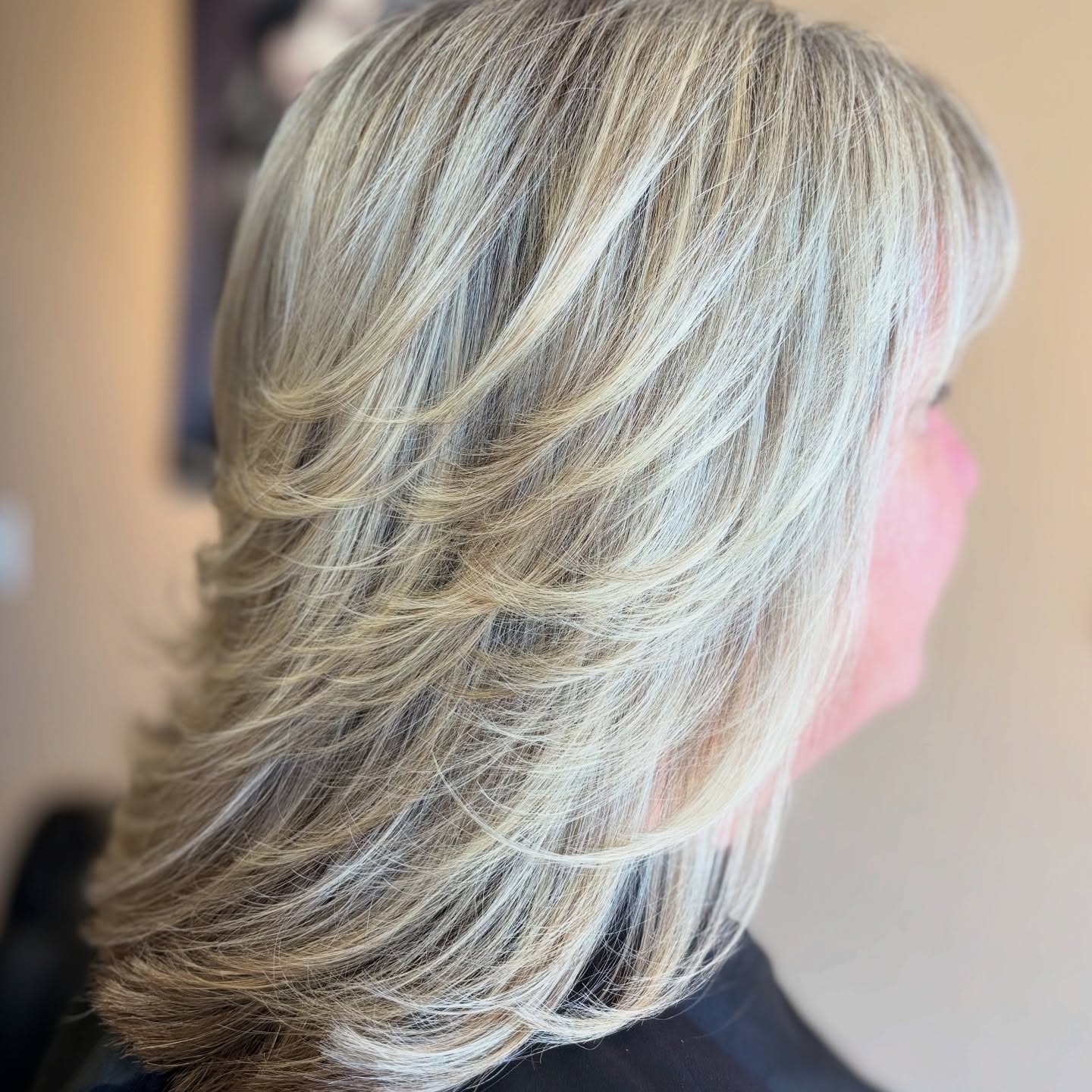 Over Medium Shag with Swoopy Layers