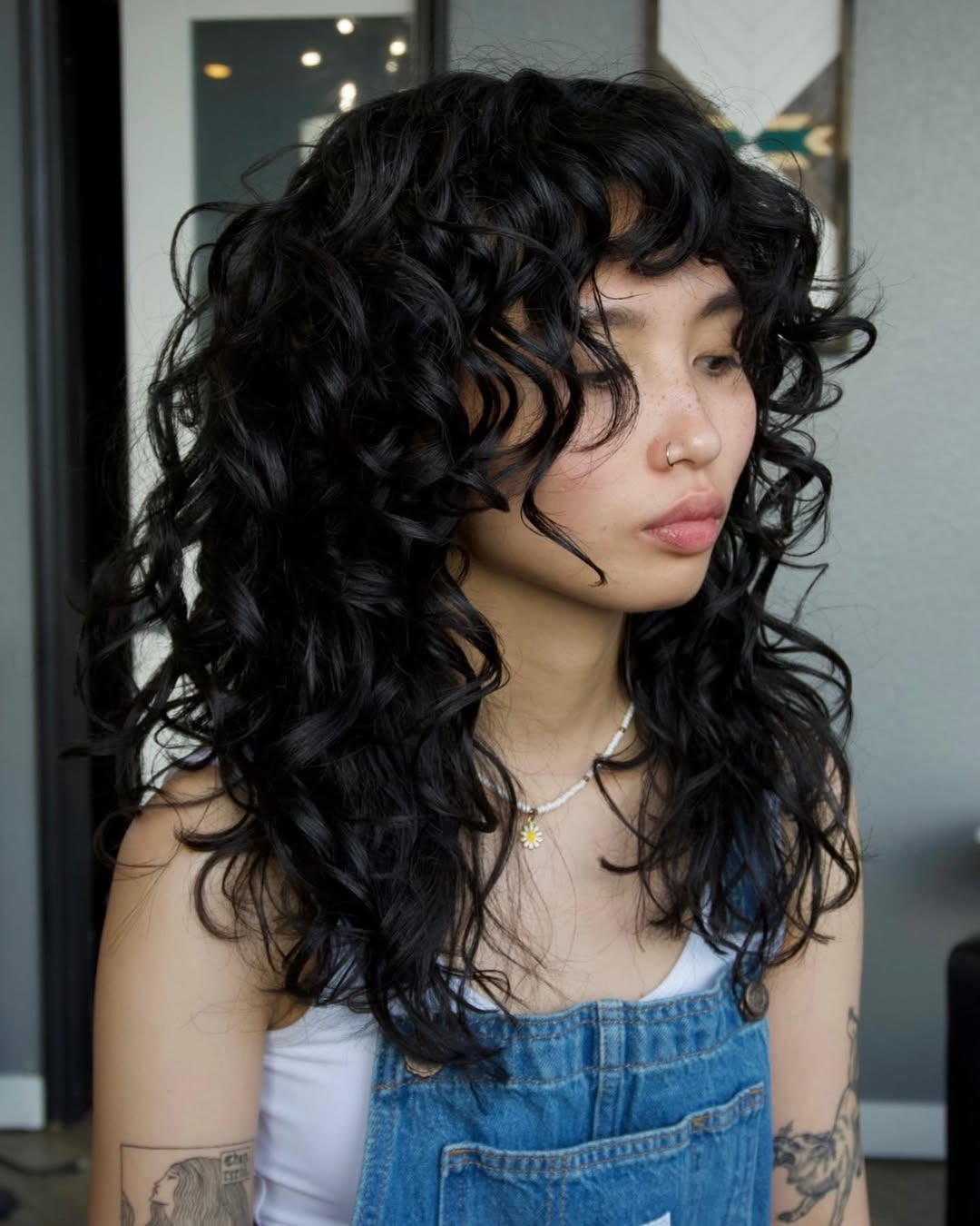 Shag Haircut for Curly Hair