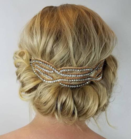 Low Rolled Updo