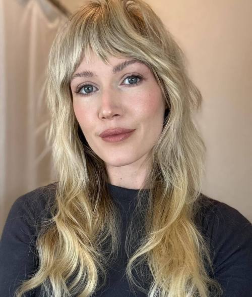 Modern Choppy Blonde Shag