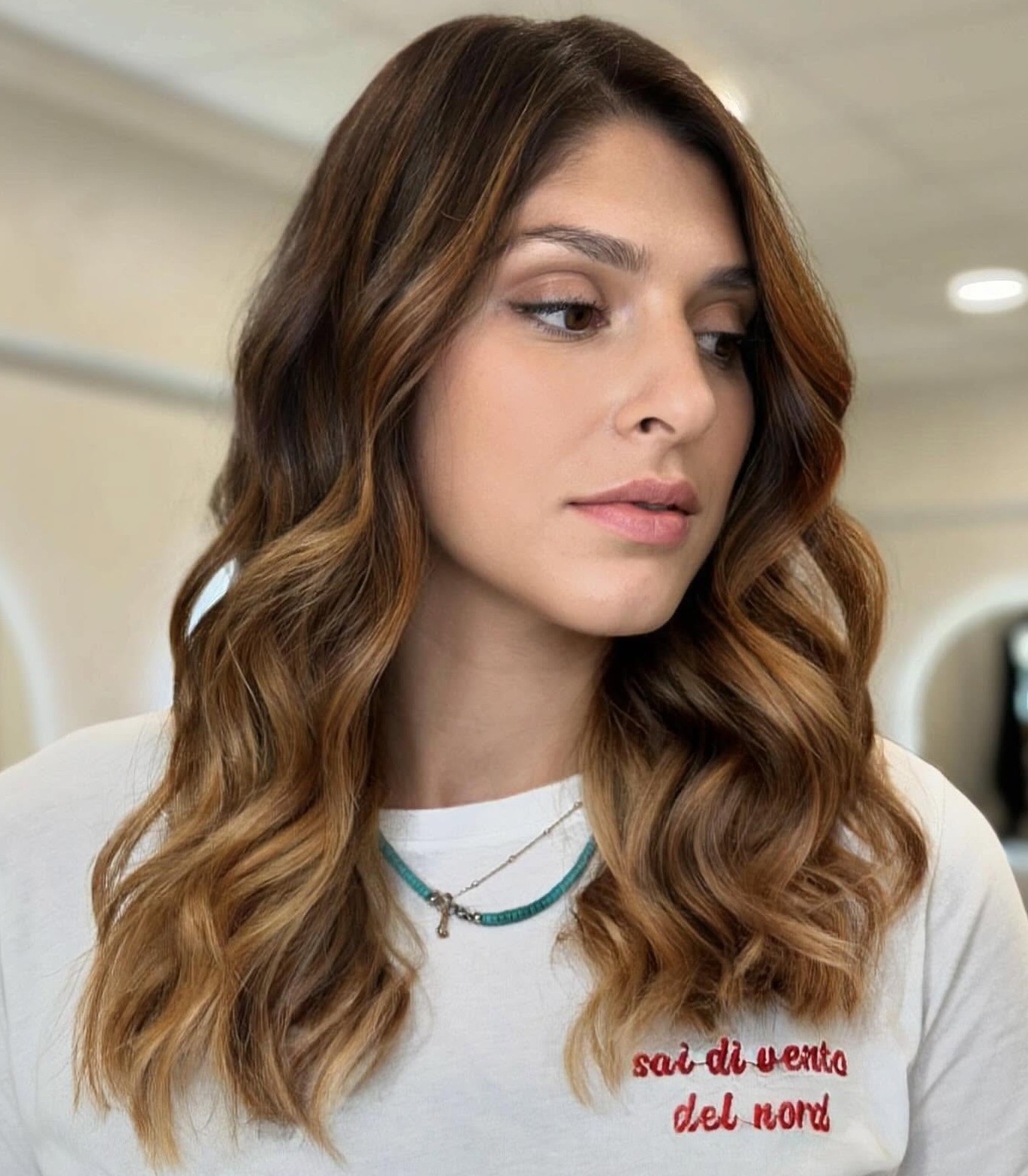 Golden Honey Brown Balayage