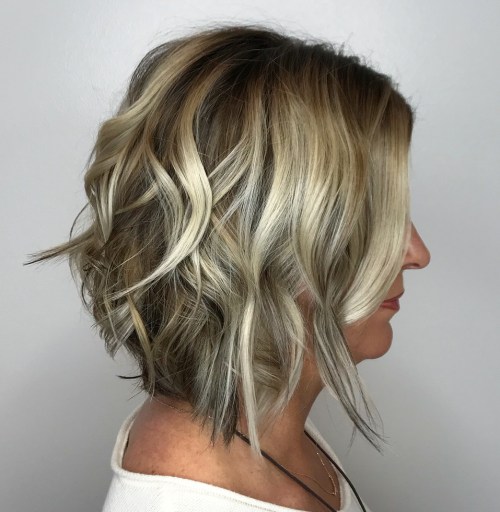 A Line Bob with Highlights