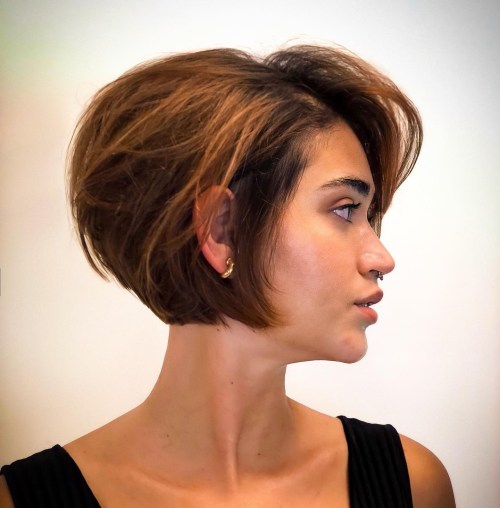 Lip Length Stacked Rounded Bob