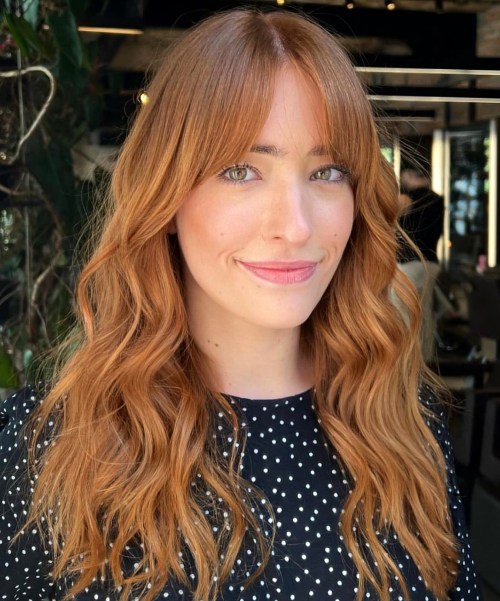 Slim Curtain Bangs For Long Hair