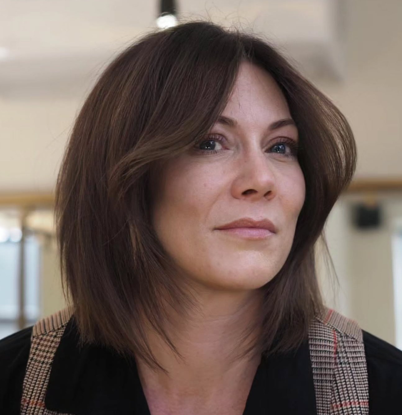 Layered Bob Hairstyle for Ladies Over 50