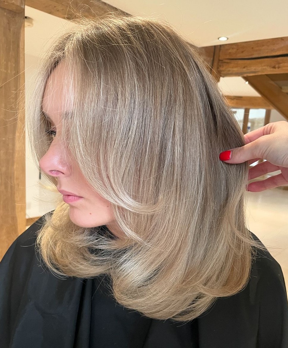 Fine Hair with Curled-Under Ends