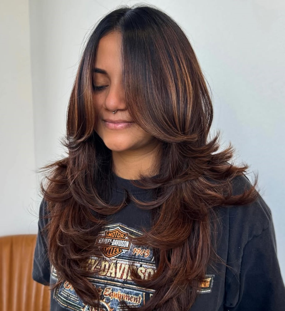 Butterfly Cut with Graduated Layers