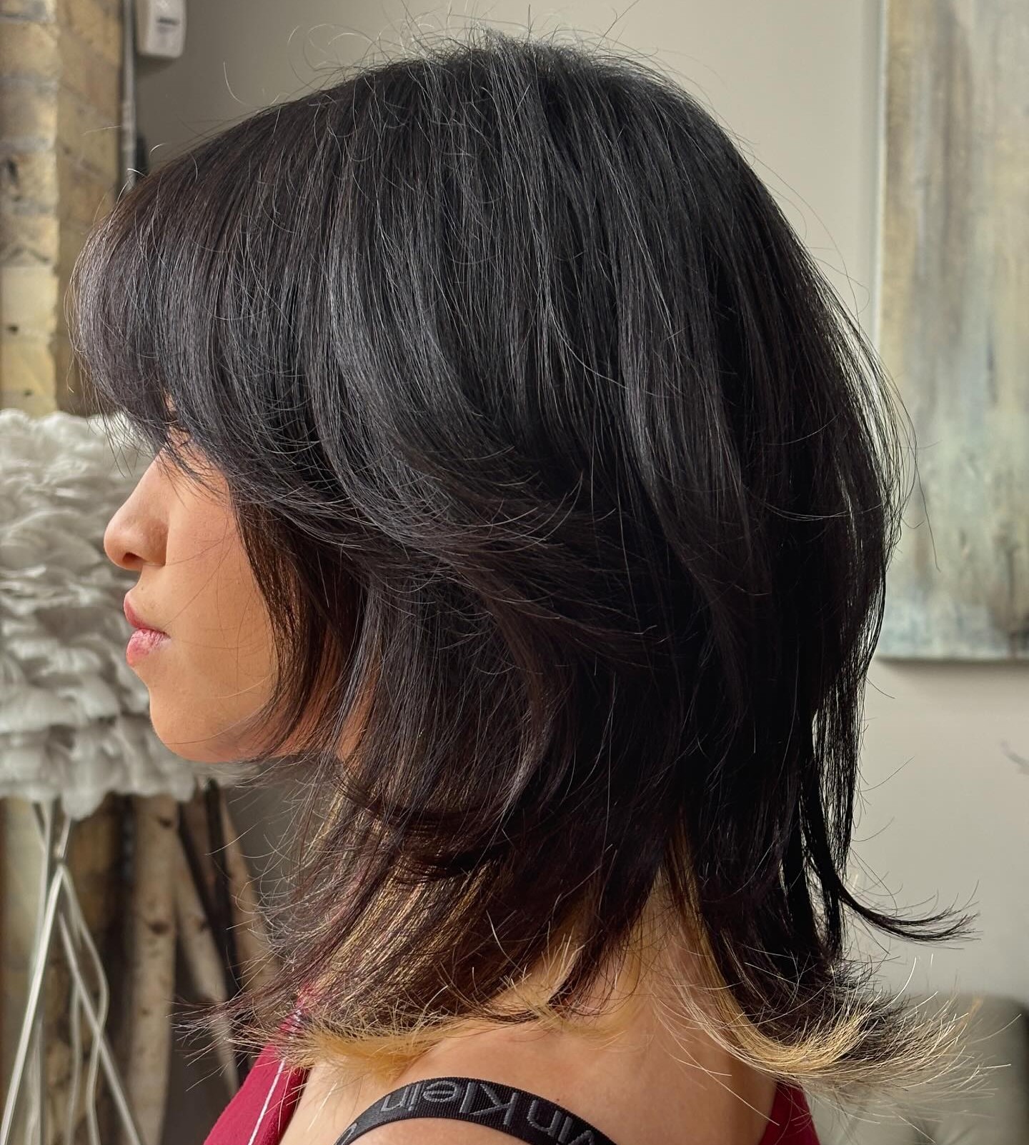 Long Bob with Side Bangs