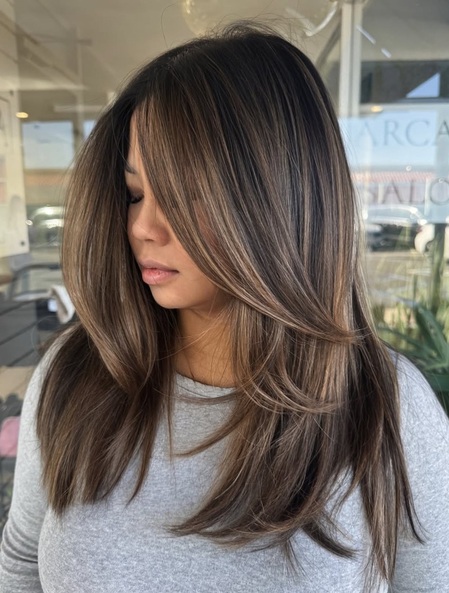 Long Haircut with Step Layers