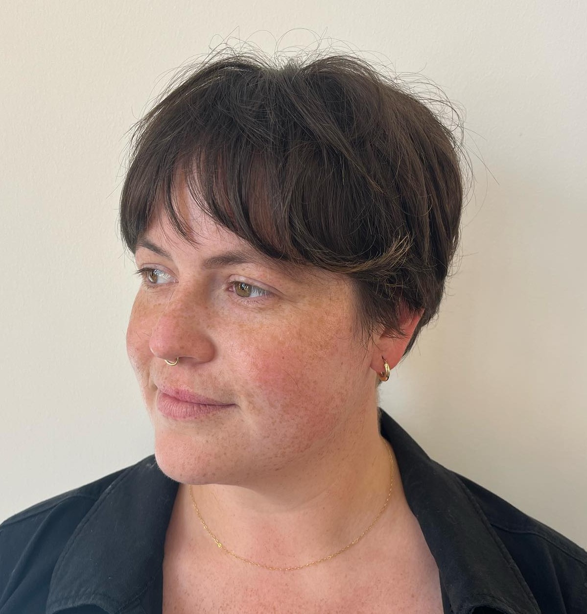 Pixie with Curtain Bangs