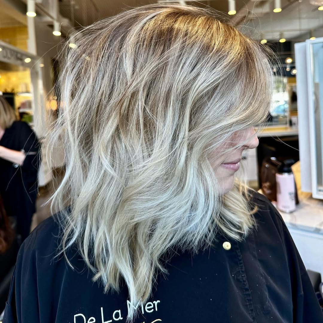 Wispy Tousled Lob Cut