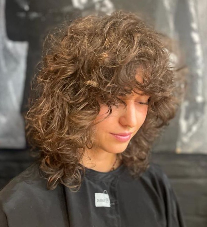 Wolf Cut for Thick Curly Hair