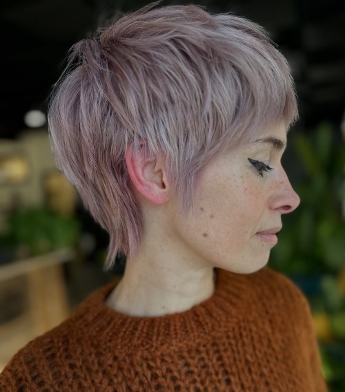 Pixie with Chopped Layers Throughout