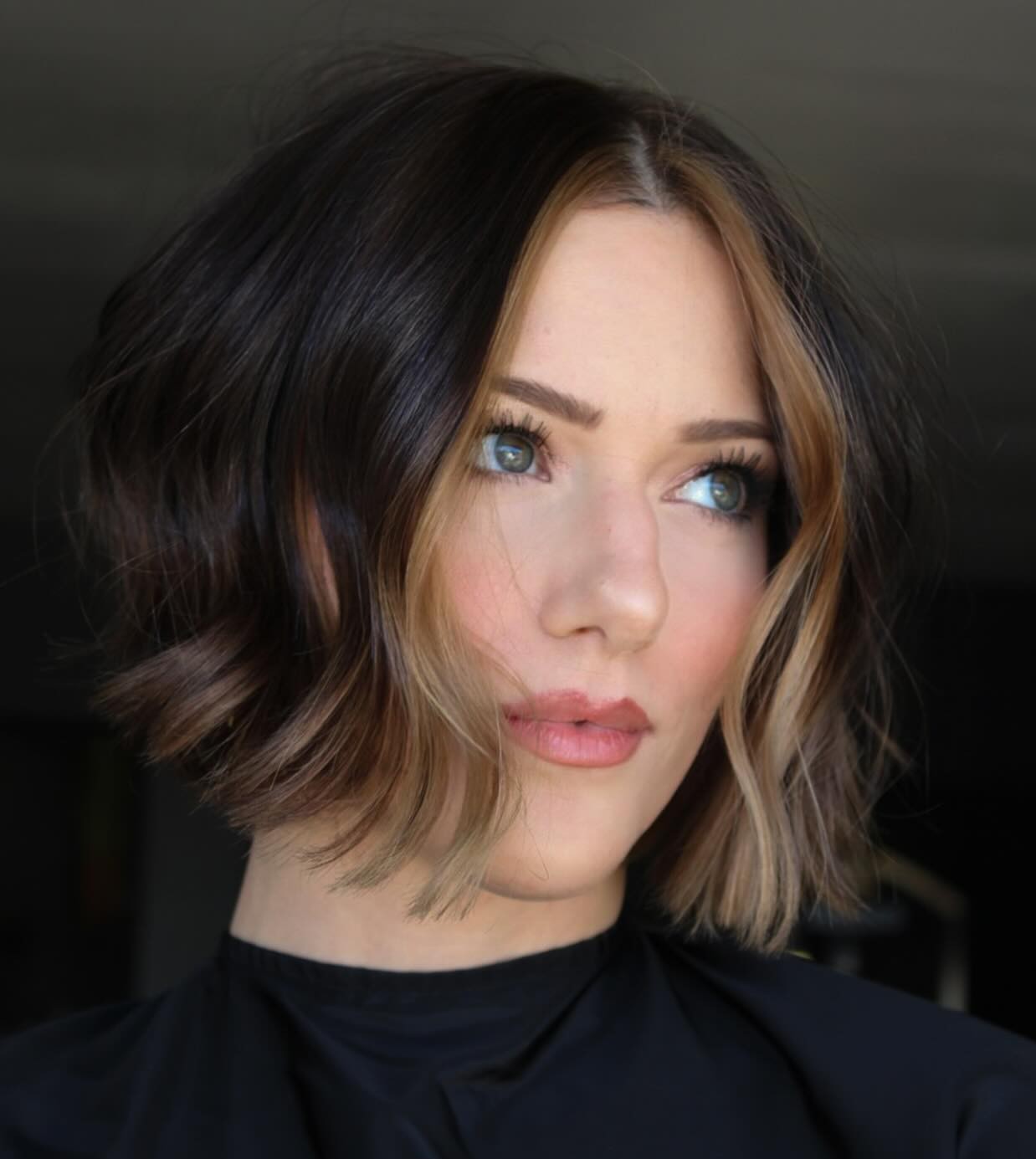 Chin-Length Piecey Money Piece Bob