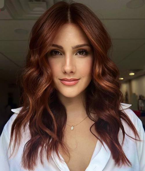 Auburn Hair with Copper Face Framing Pieces