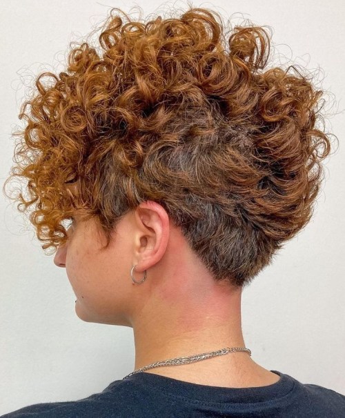Faux Hawk for Curly Hair