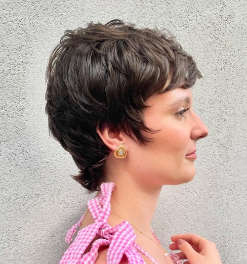 Short Piece y Mullet Cut