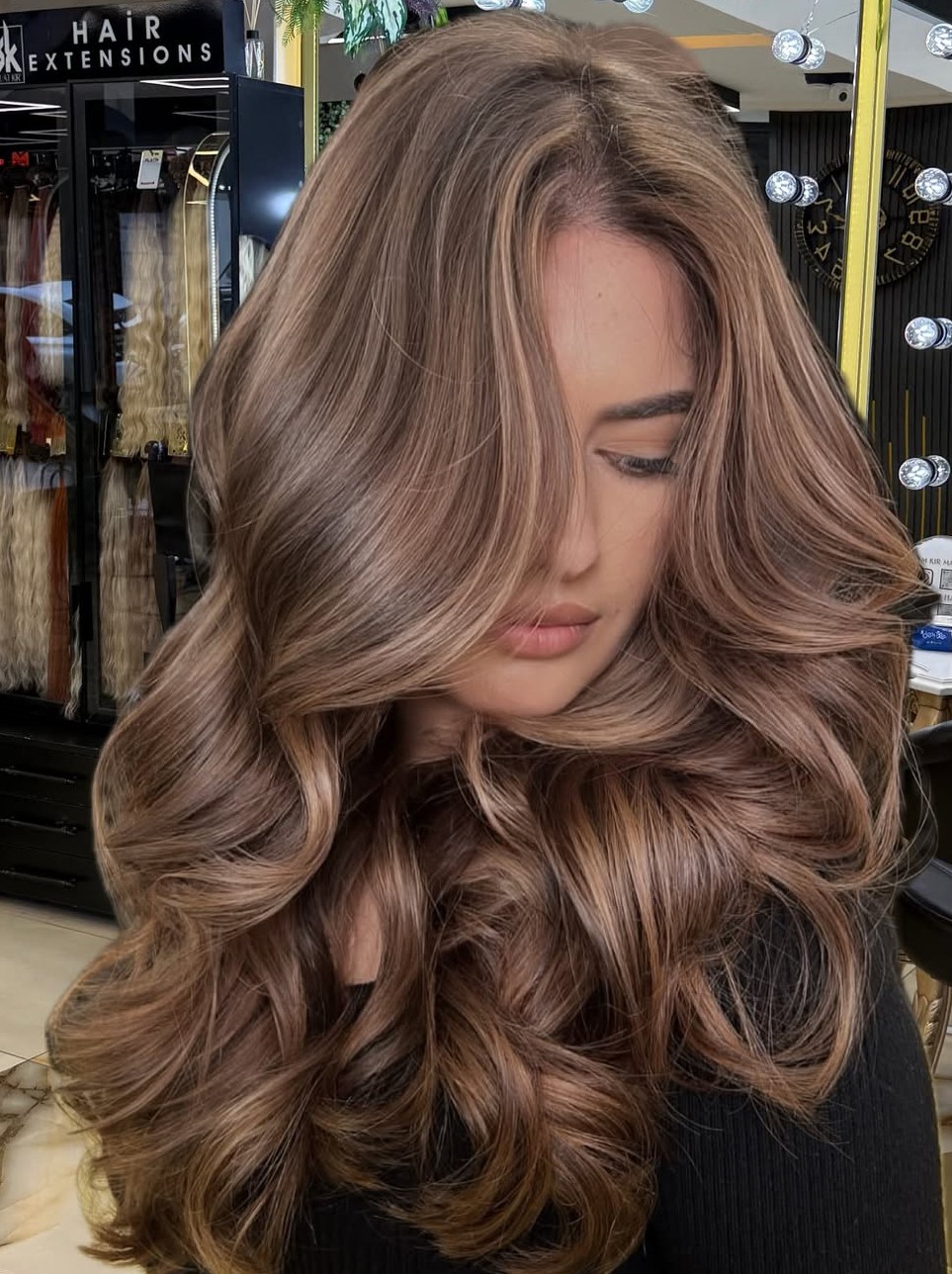 Blended Cinnamon Brown Hair Color