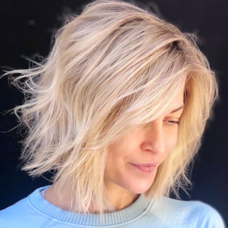 Easy Messy Bob Hairstyle