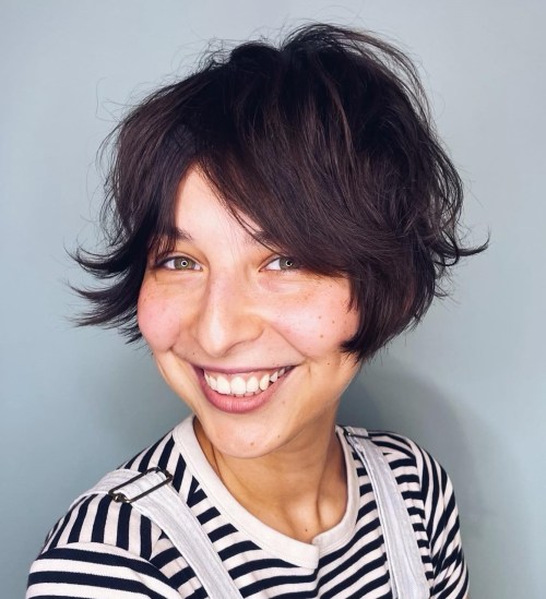 Lip Length Disheveled Pixie Bob