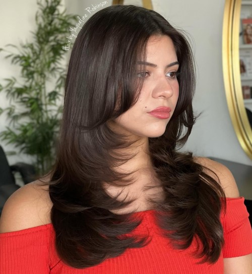 Below the Chin Butterfly Feathering