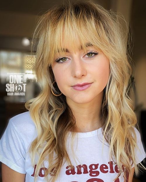 Eye Skimming Soft Curtain Bangs