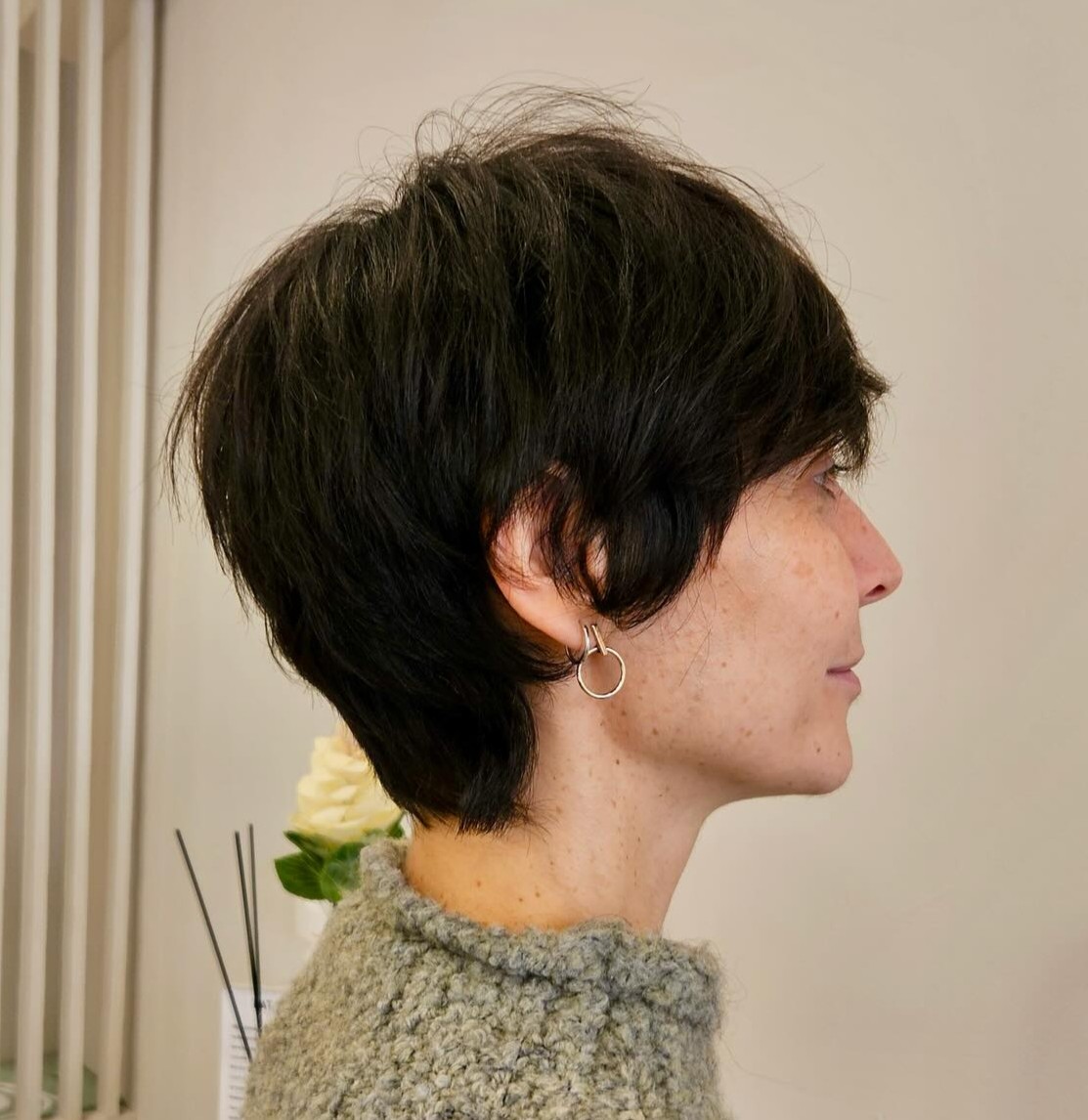 Lived-In Pixie for Thick Hair
