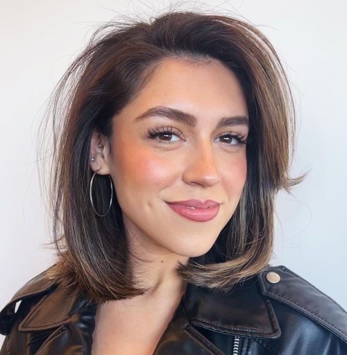 Comb Over Lob with Textured Ends