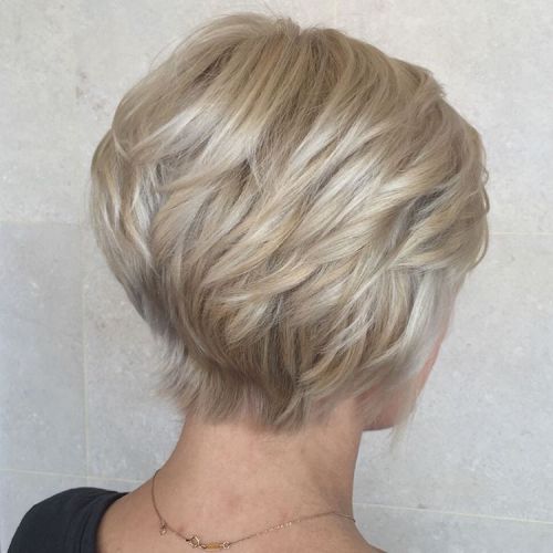 Layered Blonde Pixie Bob