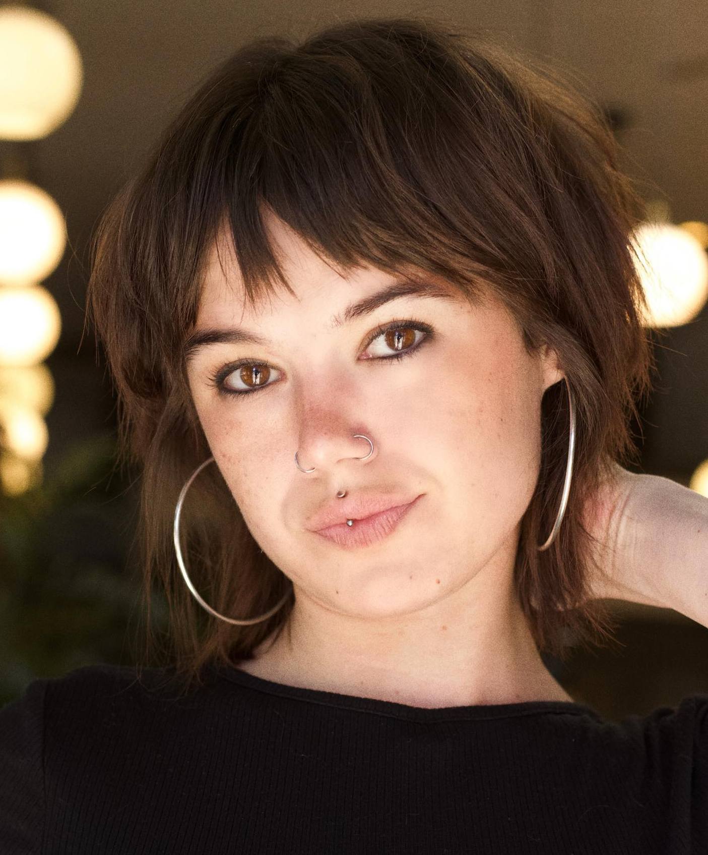 Dark Brown Wolf Haircut Sassy Wolf Haircut with Choppy Layers