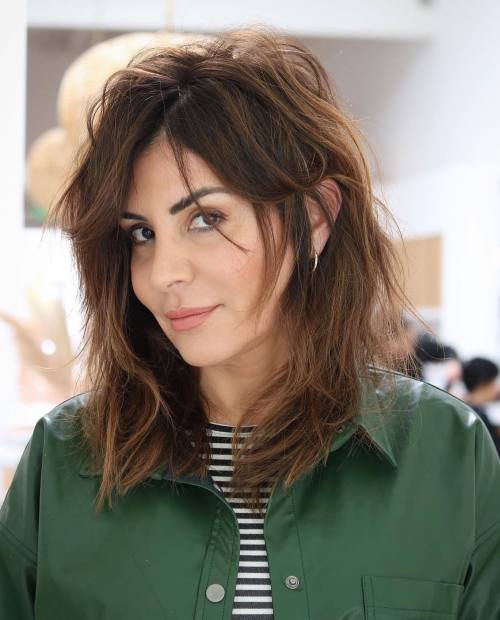 Modern Medium Wolf Cut Shag