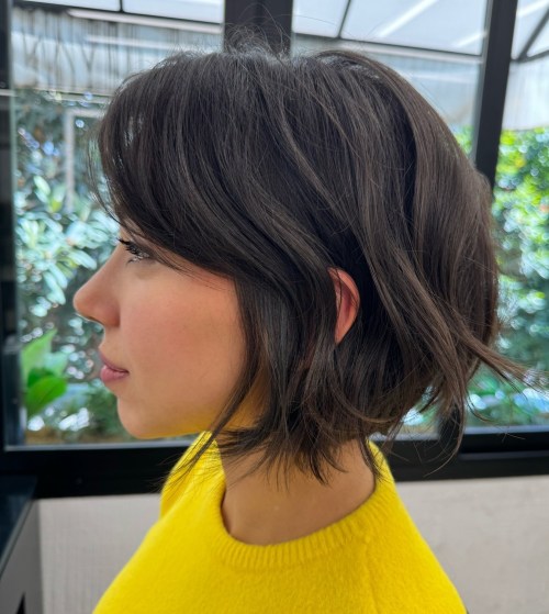 Short Bob with Flyaway Pieces