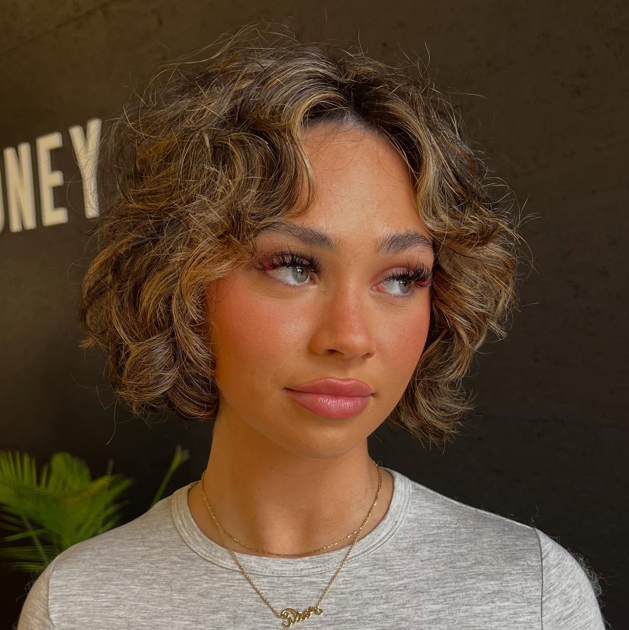 Short Loose Curly Bob