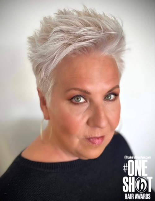 Refreshing Jaggy Short Spiked Up Pixie