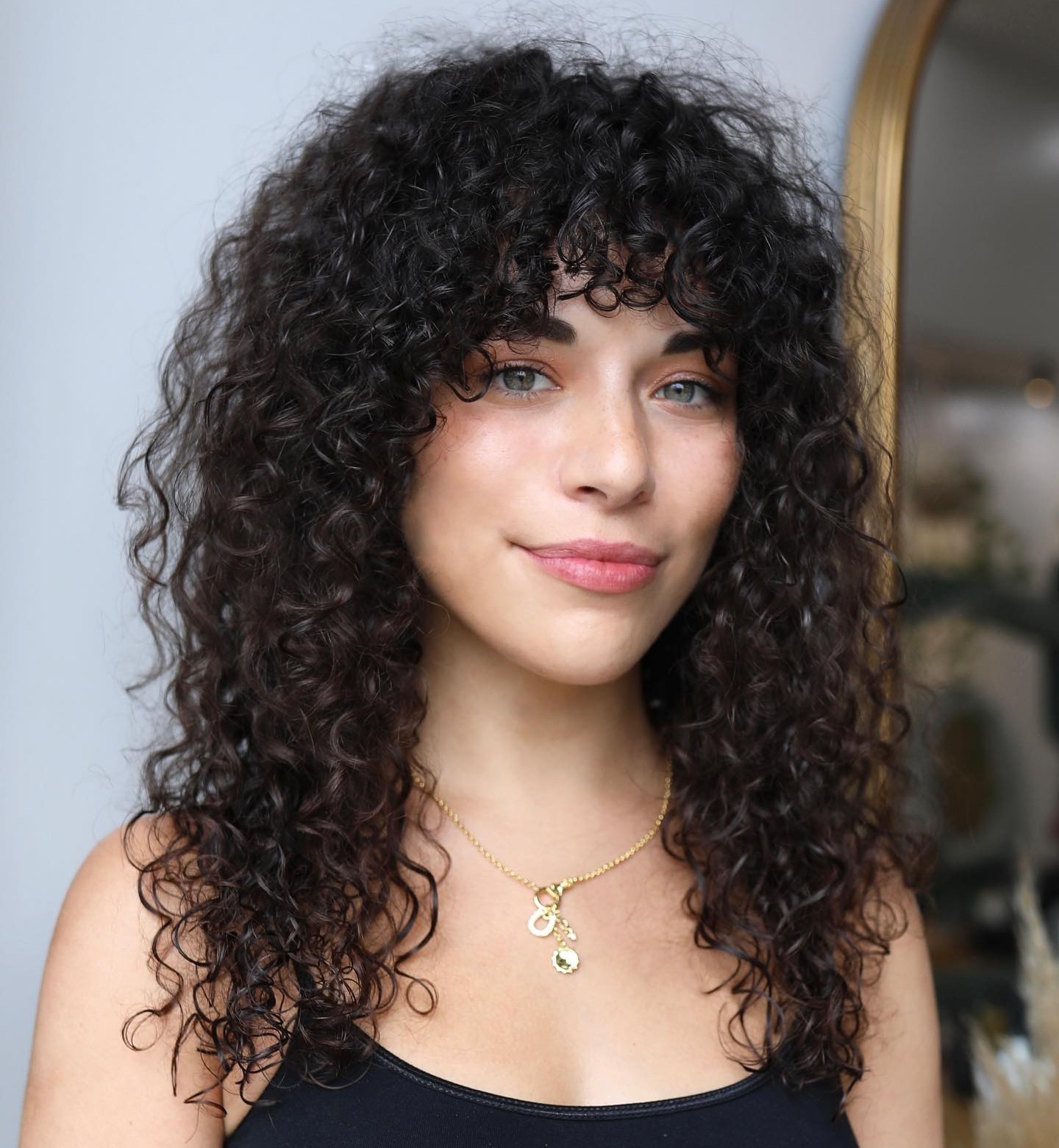 Bangs for Curly Hair