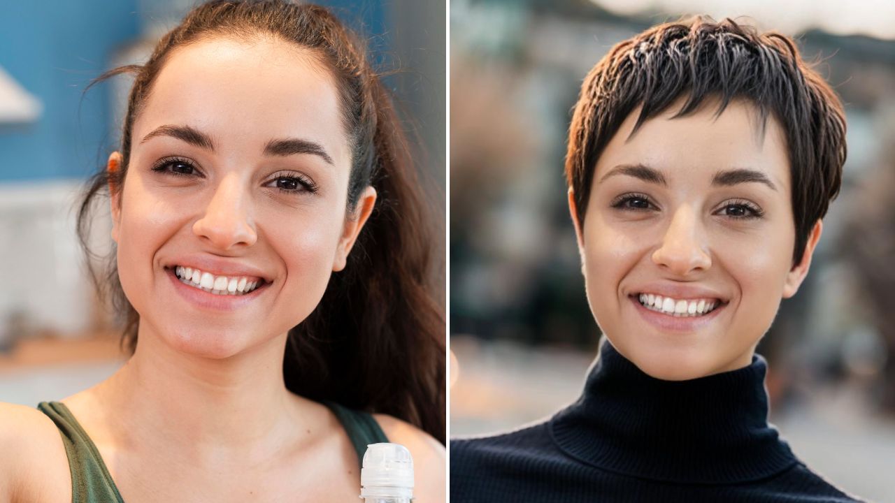 Pixie with Short Bangs Filter