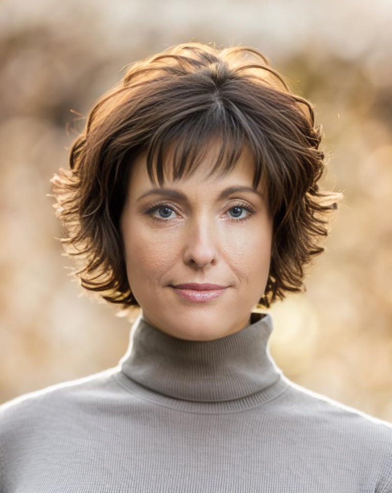 Short Choppy Shag Hair Filter